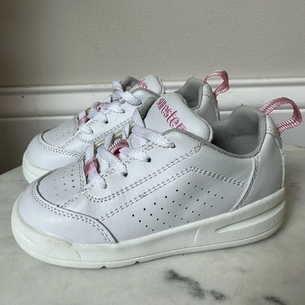 Surestep Toddler Girl Walking Support Shoes sneakers size 9 Pink White - Picture 2 of 11